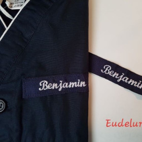 broderie tablier école etiquette nom prenom enfant catholique