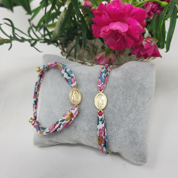 Bracelet médaille miraculeuse liberty – Jeune fille