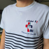 Marinière tee-shirt des jeunes français des JMJ Lisbonne 2023 brodée