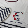 Marinière tee-shirt des jeunes français des JMJ Lisbonne 2023 brodée
