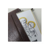 Cadre religieux en lin brodé d'un Saint Joseph et carte prière