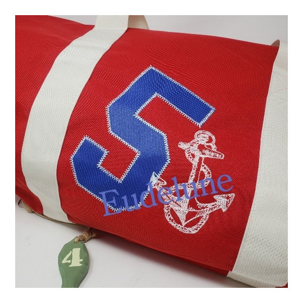 sac polochon de voyage brodé et personnalisé indispensable