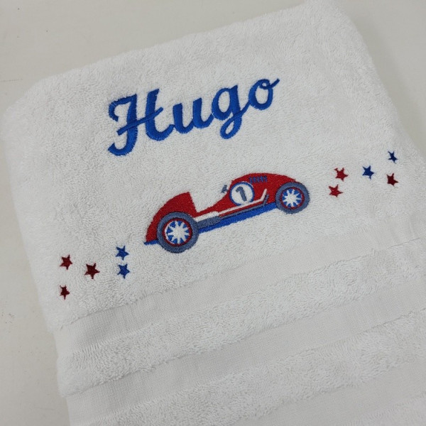 serviette éponge drap de bain personnalisée et brodée