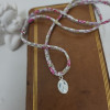 Collier Médaille Miraculeuse 10 mm sur nacre – Plaqué Or ou Argent