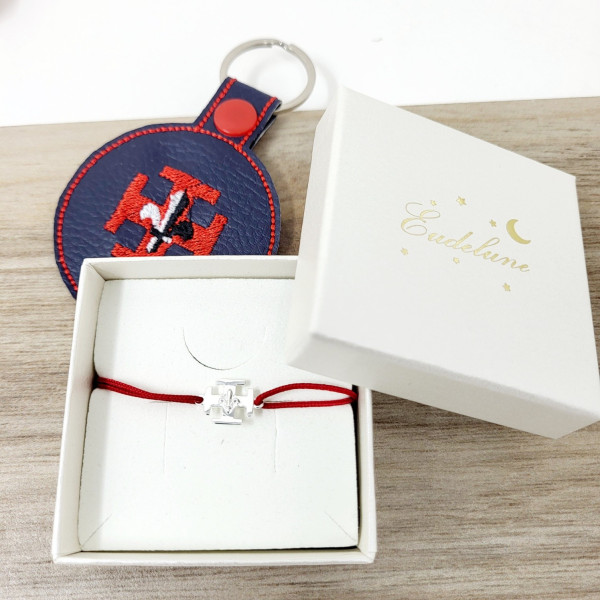 Bracelet religieux porteur d'une croix  Scouts Unitaires de France SUF