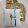 Bracelet médaille miraculeuse 10 mm plaqué or