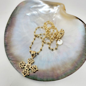 Collier Croix Notre-Dame de Paris Plaqué Or