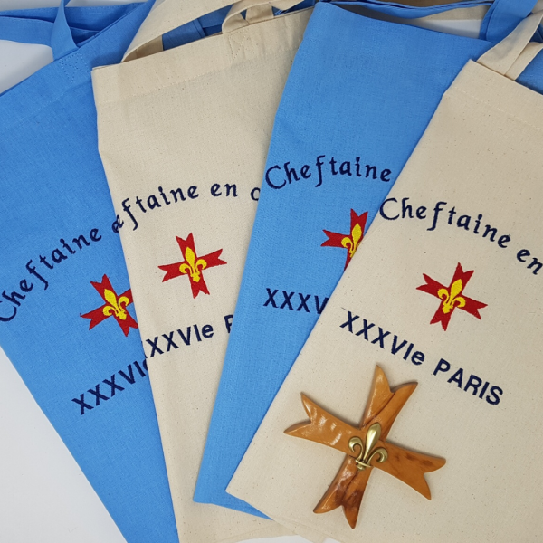 Tote bag personnalisé ou sac bandoulière avec anse brodé et unique