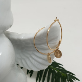 Créoles médaille miraculeuse plaqué or vues dans Point de Vue