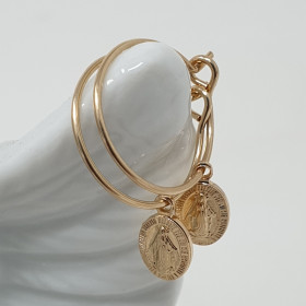 Créoles médaille miraculeuse plaqué or vues dans Point de Vue