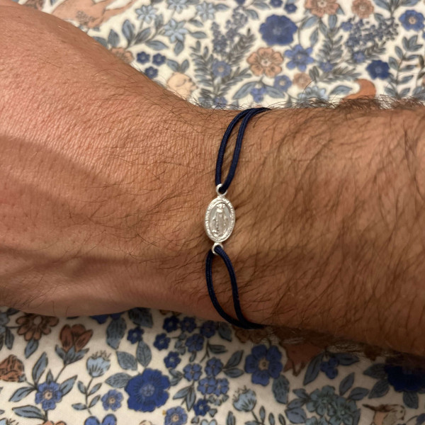 Bracelet Médaille Miraculeuse pour hommes – rare et plein de foi