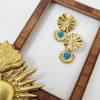 Boucles d'oreilles religieuses Sacré Coeur Paray
