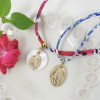 Collier Médaille Miraculeuse 17 mm sur nacre – Plaqué Or ou Argent