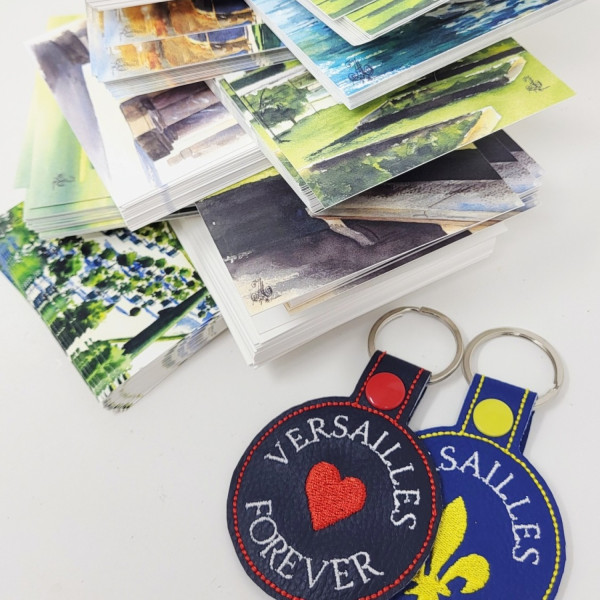 Porte-clés et carte de créateurs  Versailles Forever