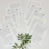 Cartes Versailles duo : cartes doubles aquarelle avec texte bilingue