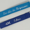 Porte-clés religieux brodé personnalisé | Eudelune