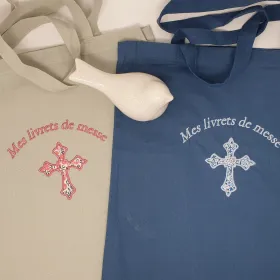 Tote bag personnalisé ou sac bandoulière avec anse brodé et unique