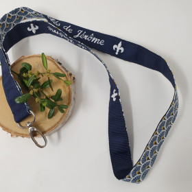 Porte-clés brodé personnalisé tour de cou pour garder vos clés