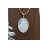 Collier religieux d'une vierge miraculeuse nacre cerclée